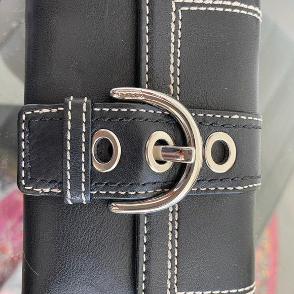 Authentic Coach Black Bag and Wallet Matching 2000's - Picture 9 of 15